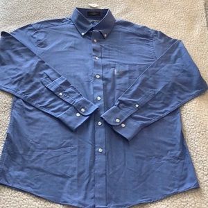 NWT men’s John Bartlett Statements Oxford blue dress shirt, size 16 neck, 14/15.